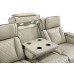 Regal Leather-gel Power Reclining Sofa Cream Regal Leather-gel Power Reclining Sofa Cream